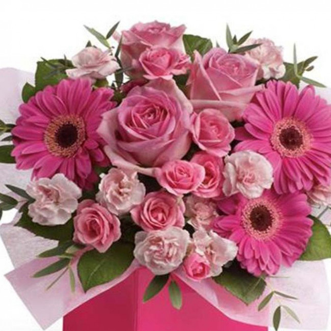 Букет цветов "Розовый дар" Букет цветов "Розовый дар"